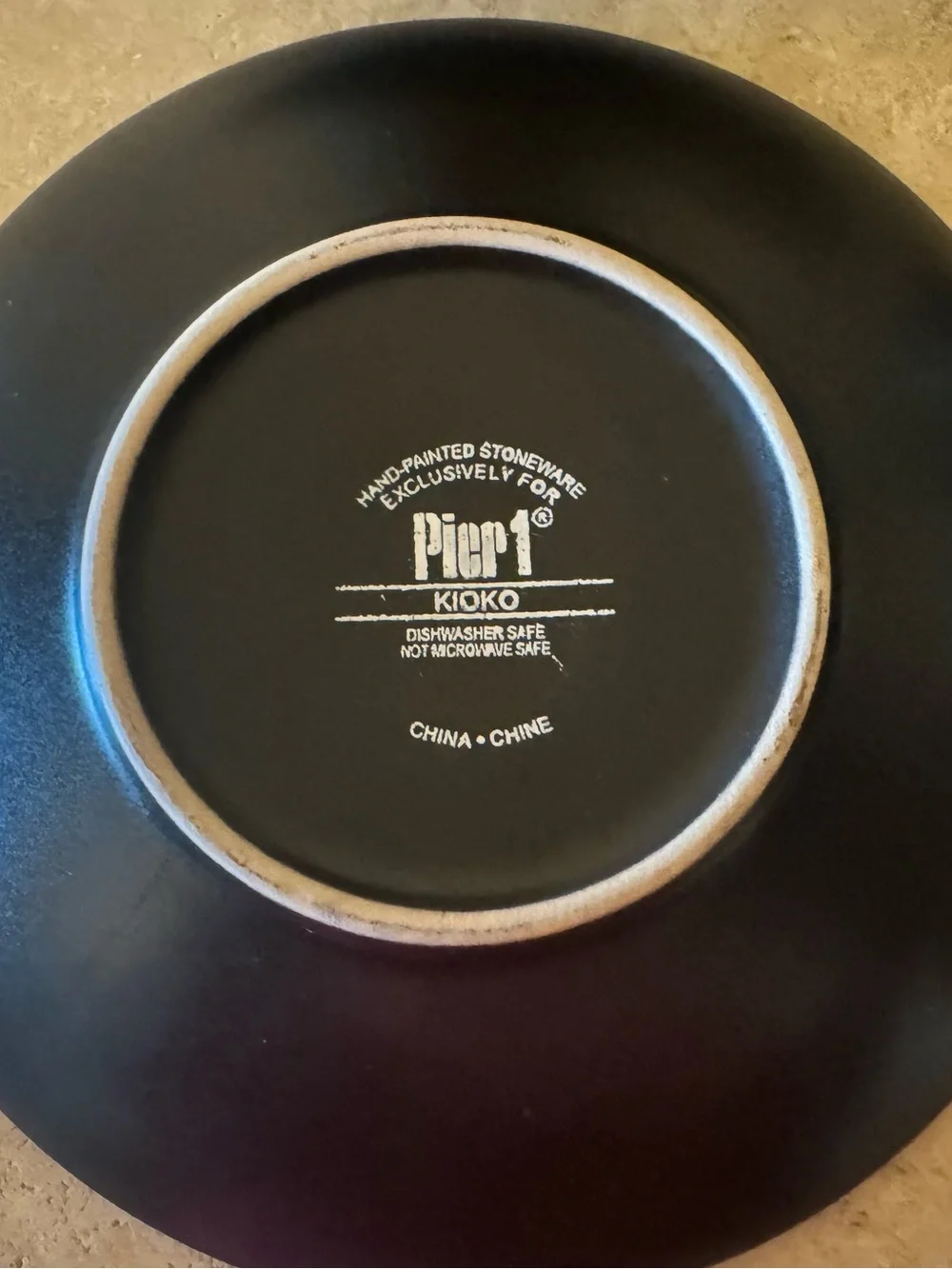 Pier 1 Ceramic Tea Set. Holding 34 Oz. Never Used. 1 Pot/4Cups/4Saucers.